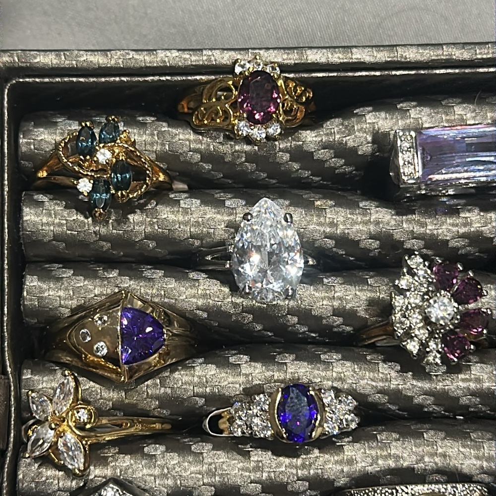 18k Gold over sterling silver Women's Rings - Picture 2 of 5